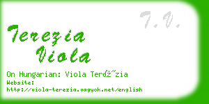 terezia viola business card